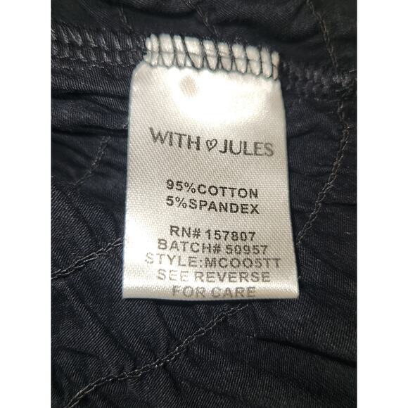 NWT With Jules Big Girls Flutter Sleeve Top In Black M - Picture 7 of 8